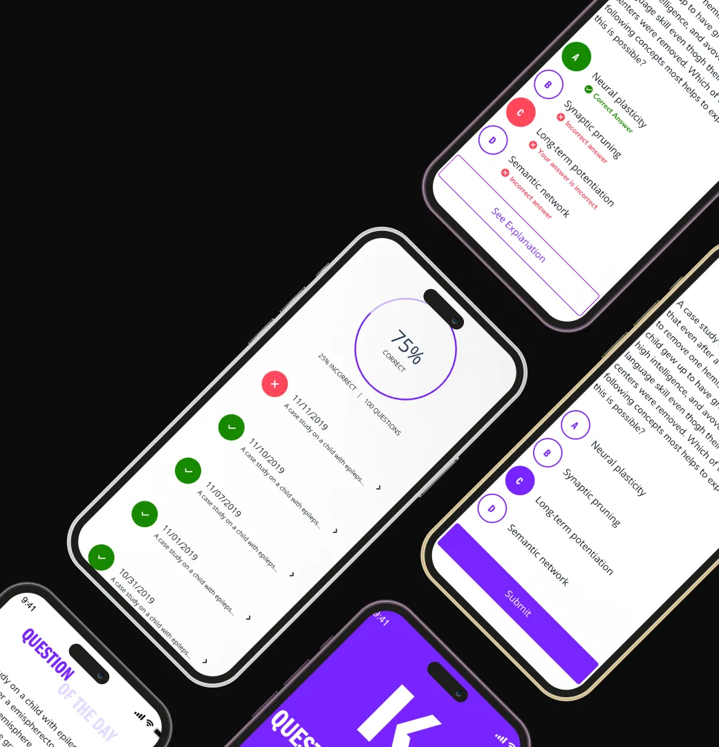 Kaplan adaptive mobile screens