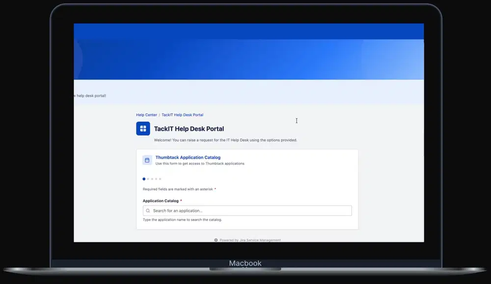 Walkthrough of the software request flow on a laptop